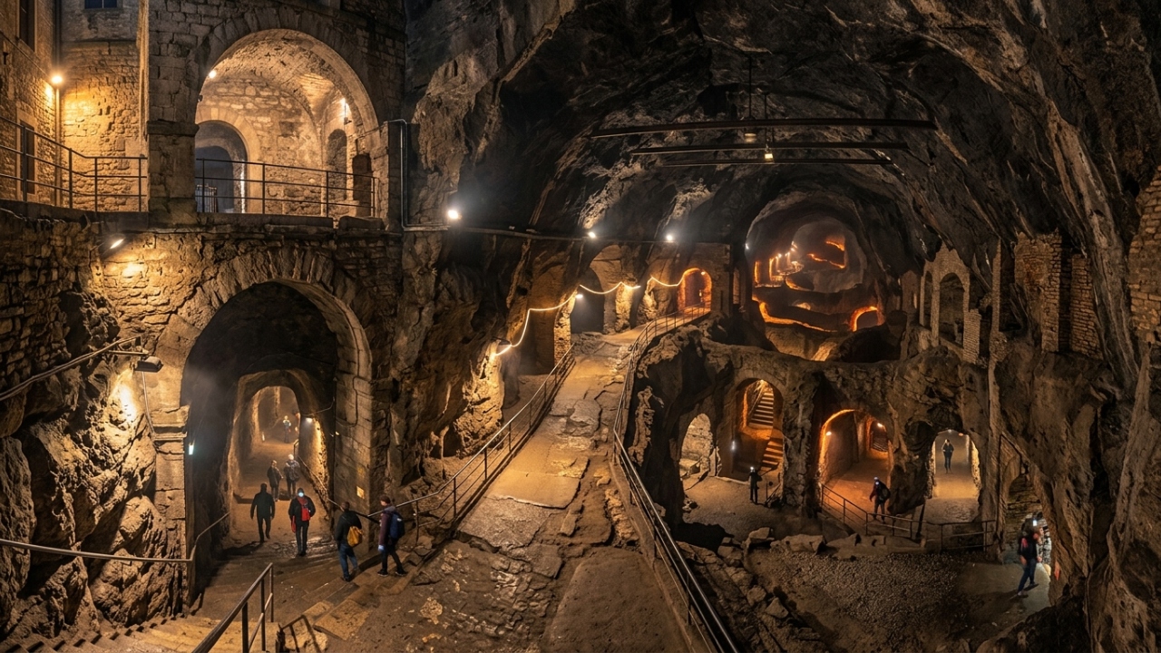 Mil cavernas subterrâneas em uma única cidade. Esta é a maior rede da Europa