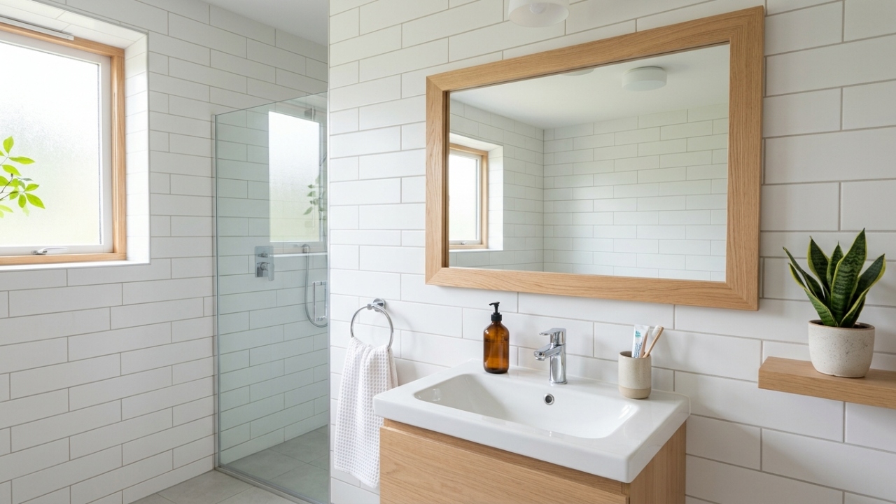 Moldura para espelho simples valoriza banheiro, quarto ou corredor gastando pouco