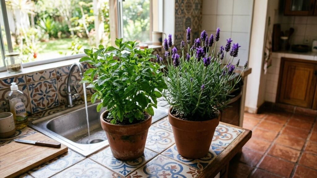 Essas duas plantas ajudam a afastar baratas da cozinha de forma simples