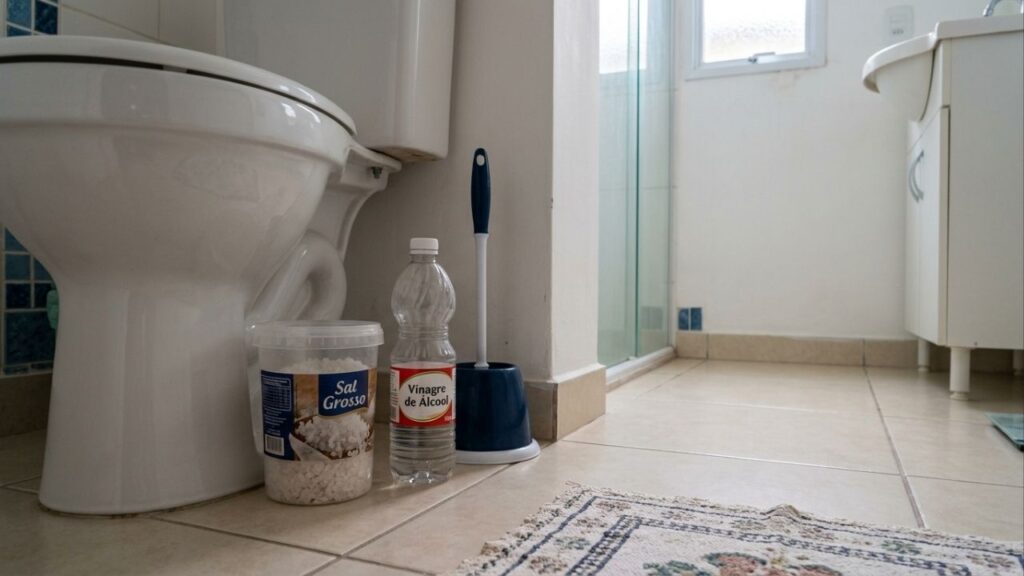 "Experimente jogar um punhado de sal grosso no vaso sanitário" 30 minutos depois, toda a família estará te elogiando