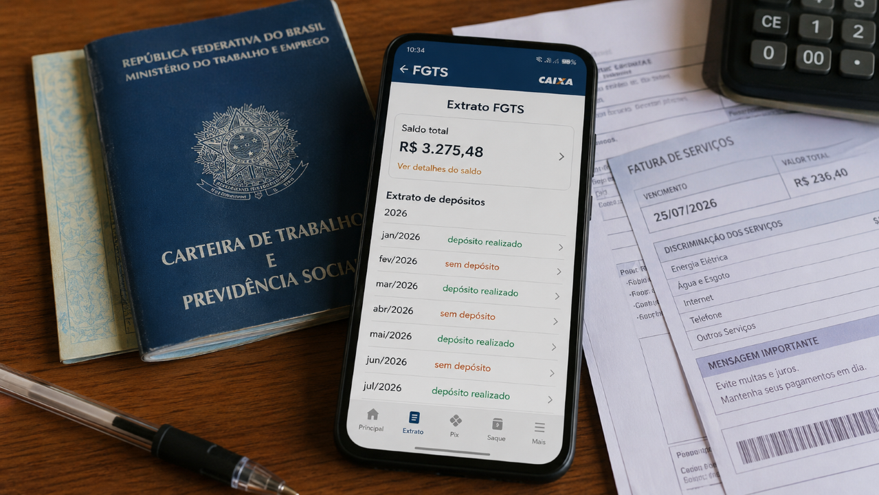 FGTS não depositado pode ficar escondido por anos e só aparecer quando o trabalhador é demitido