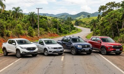 Fiat Strada, VW Saveiro, Renault Oroch e Chevrolet Montana travam disputa pelo melhor custo-benefício entre as picapes
