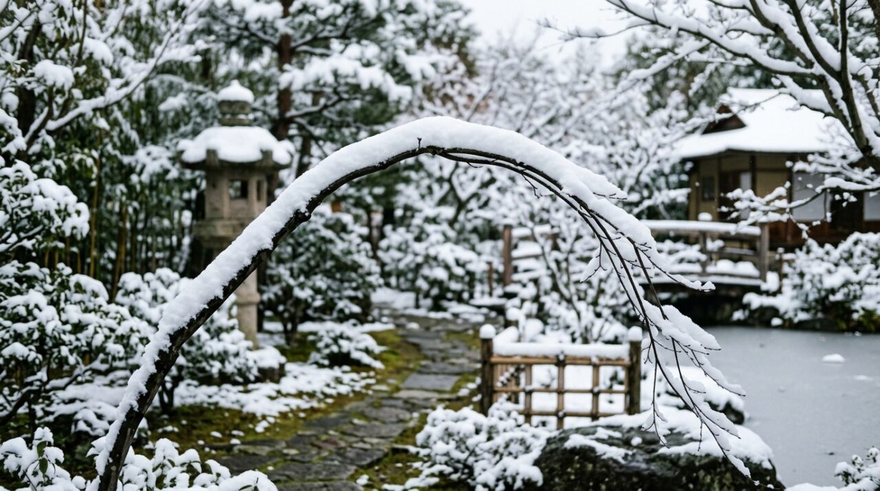 Provérbio japonês do dia, “A neve não quebra o galho que sabe ceder um pouco, mas pesa sobre aquele que insiste em parecer forte o tempo inteiro”. Lições sobre orgulho, exaustão e por que admitir limite também é sabedoria