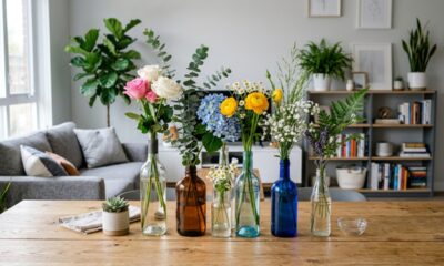 4 formas criativas de reutilizar garrafas de vidro e deixar a casa mais bonita