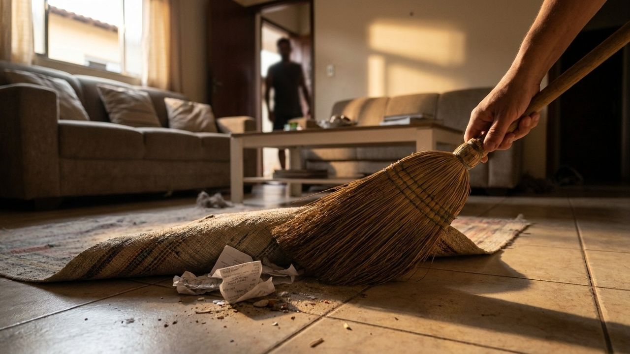 Provérbio brasileiro do dia: “Quem varre a casa só quando a visita chega passa a vida escondendo poeira debaixo do tapete”. Lições sobre aparência, problemas adiados e por que cuidar do que ninguém vê evita crises maiores