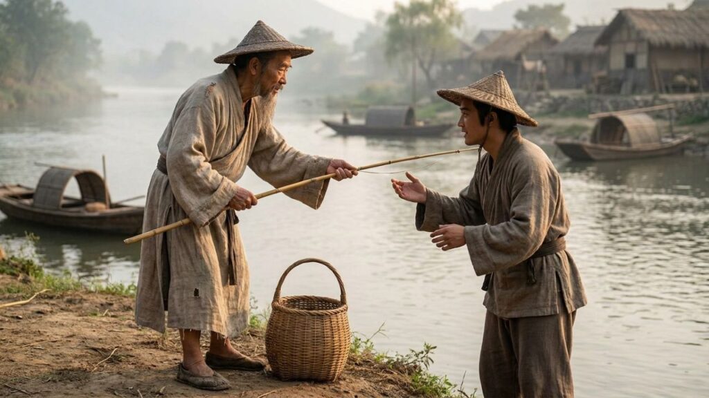 Provérbio chinês do dia: "Se você der um peixe a um homem, você o alimentará por um dia. Mas se você lhe der uma vara de pesca, você o alimentará por toda a vida." A frase que ensina o valor da autonomia e do aprendizado