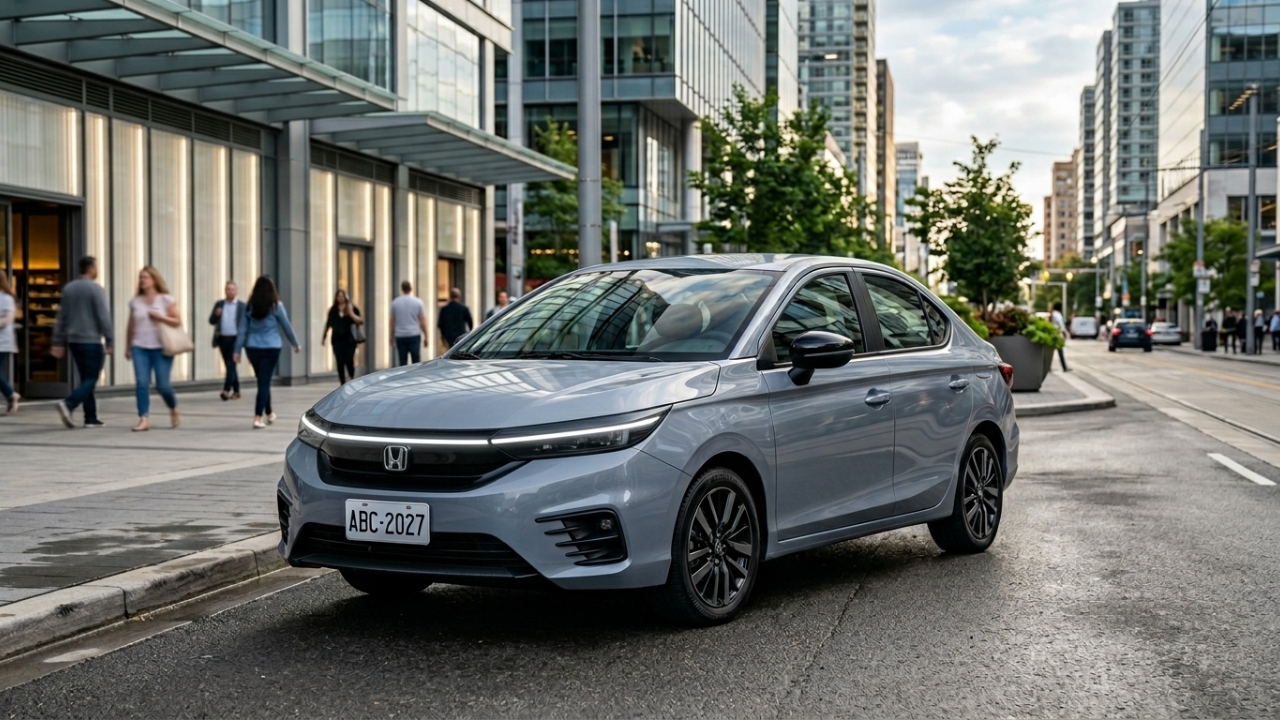 Honda City 2027 surge sem camuflagem antes da estreia e adota visual inspirado no Honda Prelude