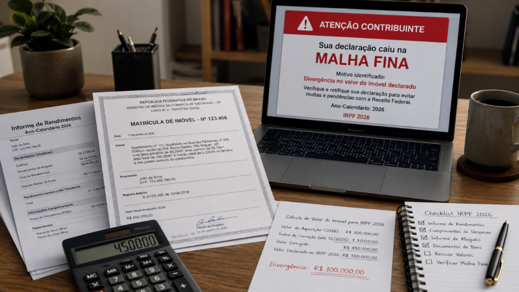 Valor do imóvel no Imposto de Renda: a atualização que parece correta, mas pode virar problema