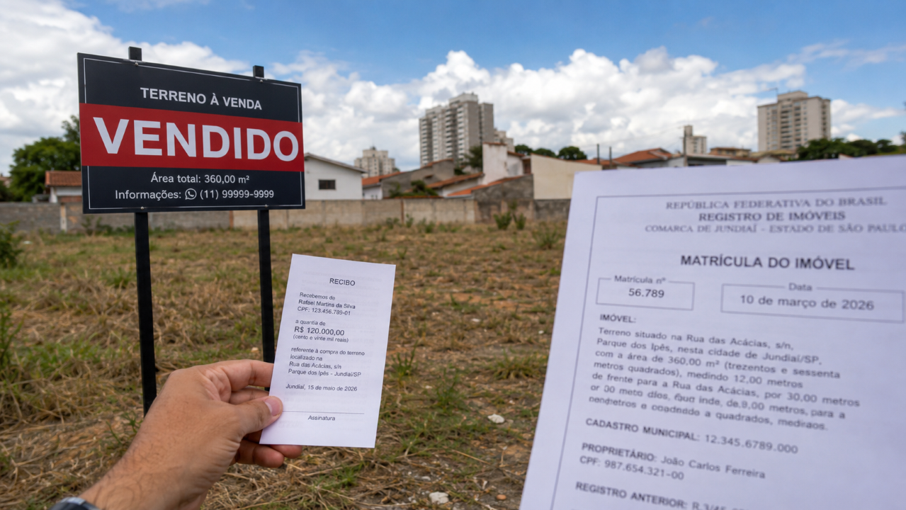 Comprou terreno só no recibo? O erro silencioso que pode custar o imóvel anos depois