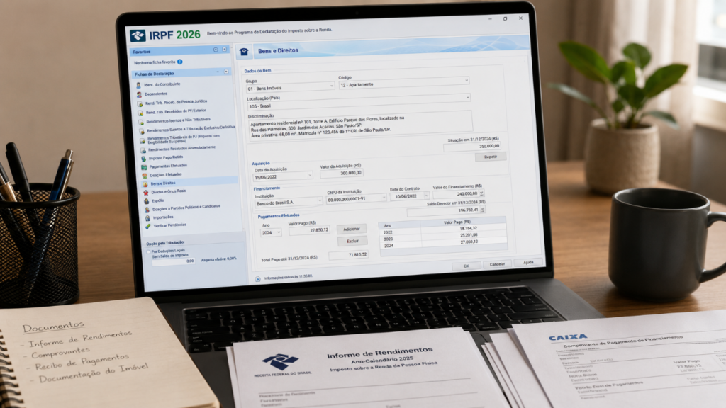 O aviso para quem tem imóvel financiado e vai declarar o Imposto de Renda 2026 este ano