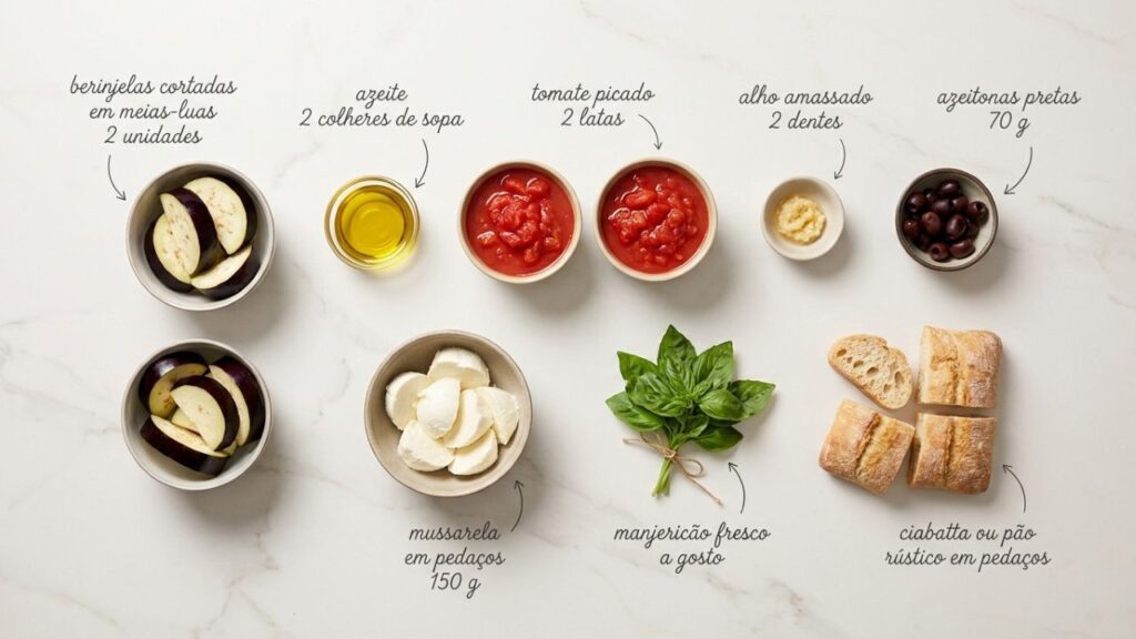 Combine tomate, alho e manjericão e faça uma parmegiana italiana leve e suculenta para o jantar