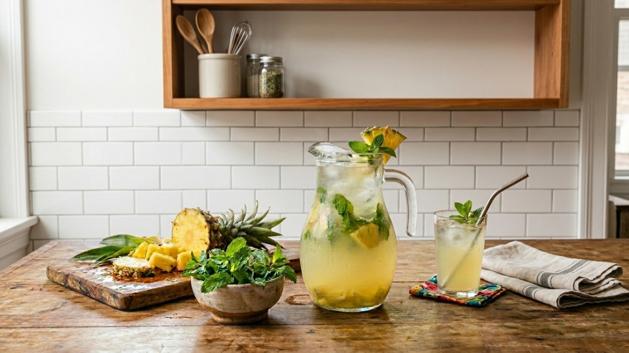 Abacaxi com hortelã virou clássico por um motivo que vai muito além do sabor refrescante
