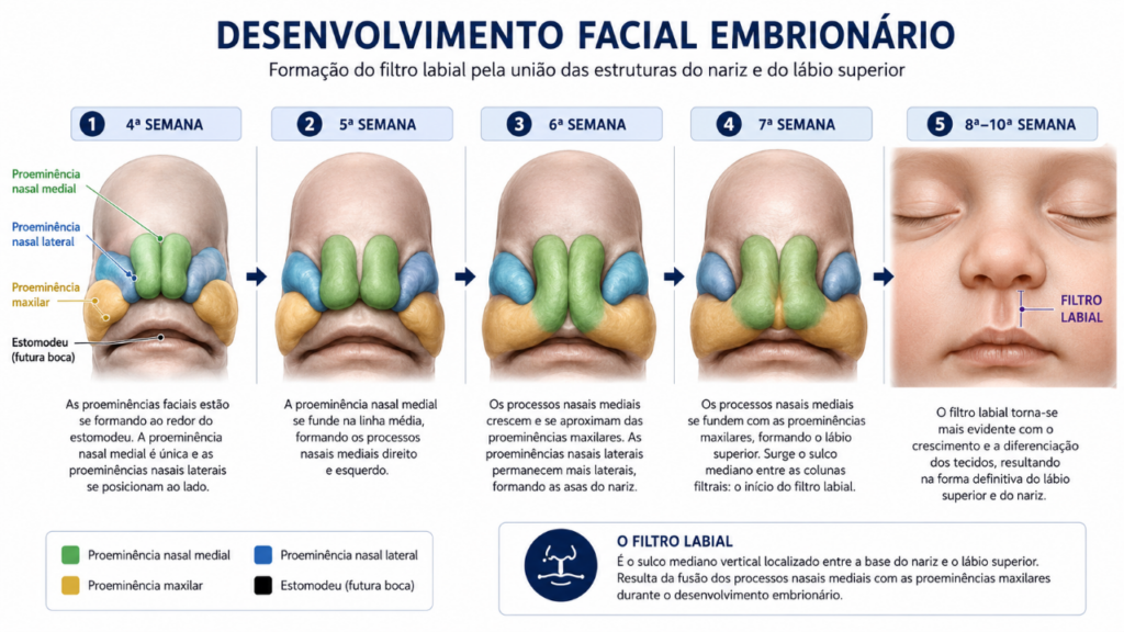 O que significa ter aquela pequena marca entre o nariz e a boca segundo a anatomia humana