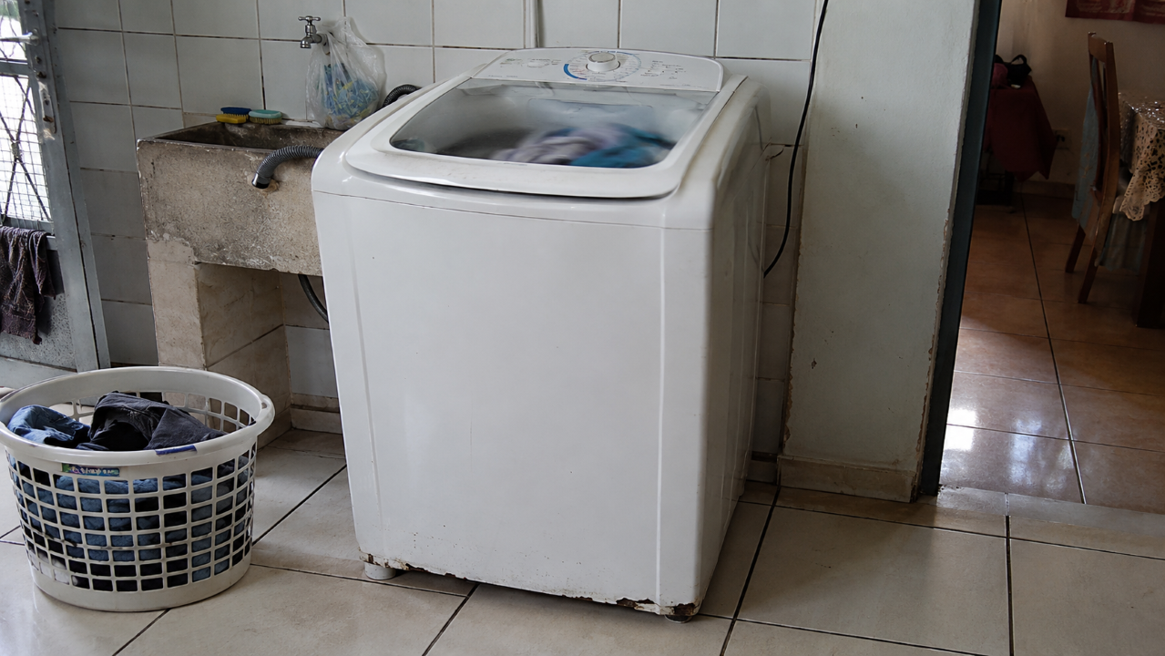 Máquina de lavar pulando pela lavanderia não é normal: veja os sinais que pedem reparo