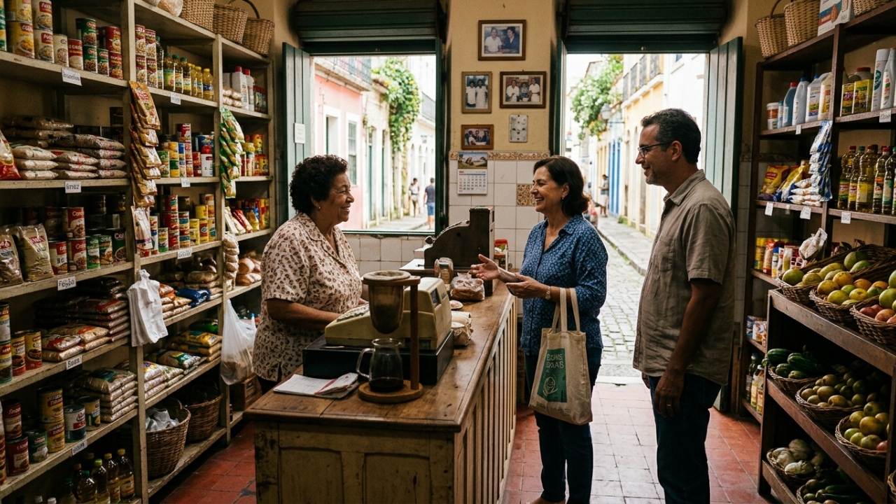 Bater papo no mercado era normal no passado e hoje quase não existe mais