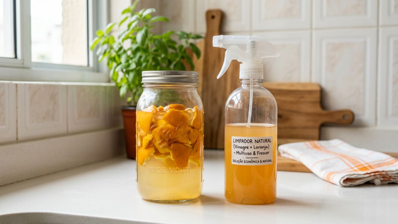 Misturar casca de laranja com vinagre branco: para que serve e por que muita gente guarda essa receita