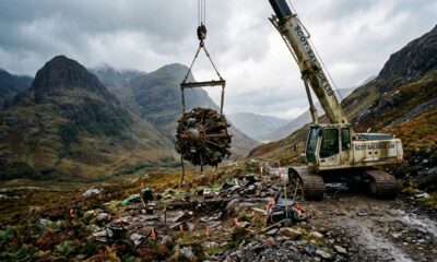 Motores Rolls-Royce Merlin são encontrados em montanhas da Escócia após décadas