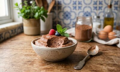Essa mousse sem creme de leite e com poucos ingredientes fica perfeita para variar a sobremesa
