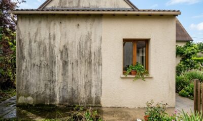 Como recuperar muro manchado de chuva e deixar a área externa mais bonita