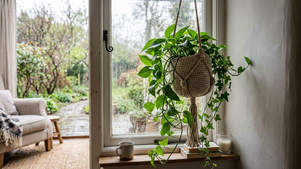 O suporte de plantas em crochê que fez muita gente olhar para a decoração de outro jeito