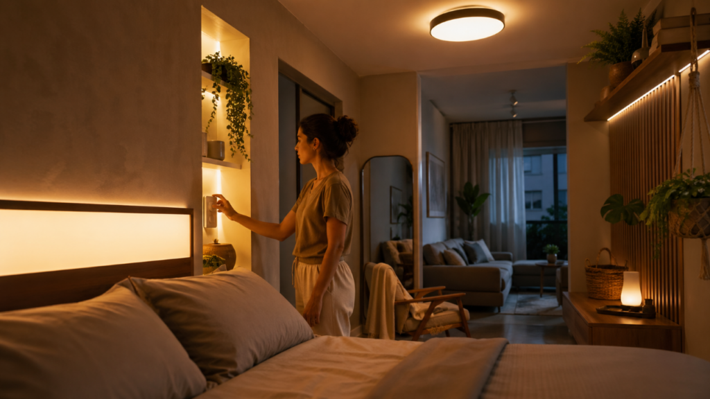 A nova luz que parece sair da parede e promete deixar quartos e salas muito mais aconchegantes