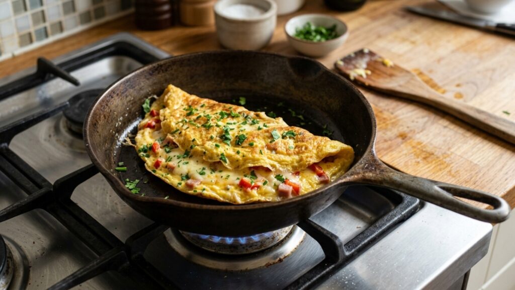 Omelete murcho nunca mais: o ingrediente simples que ajuda a manter volume e textura macia
