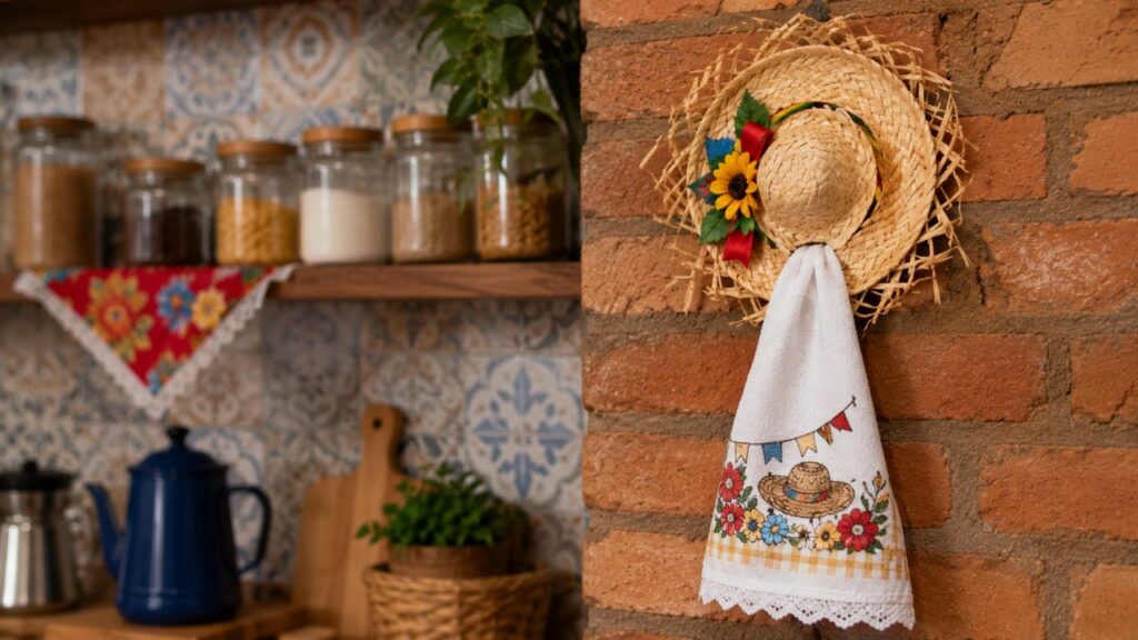 Decoração de Festa Junina barata feita com o que você já tem em casa