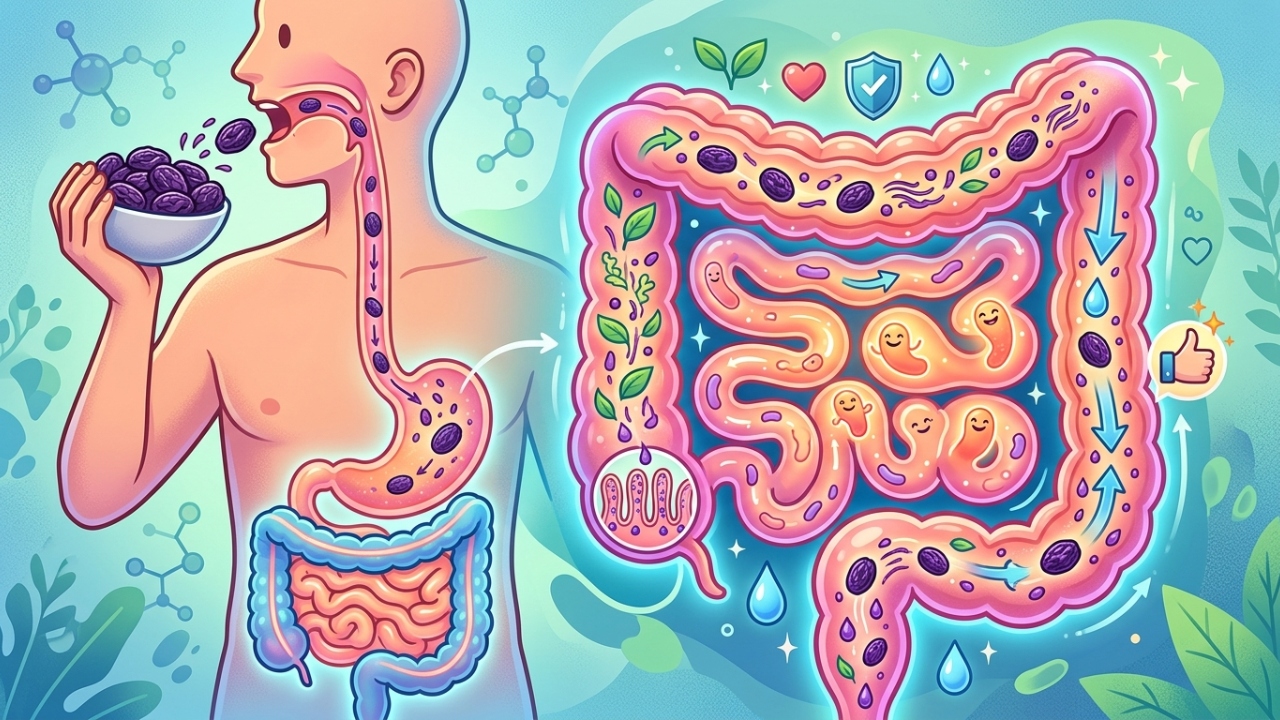 A ameixa seca é pequena, mas ganhou fama por um efeito bem conhecido no intestino