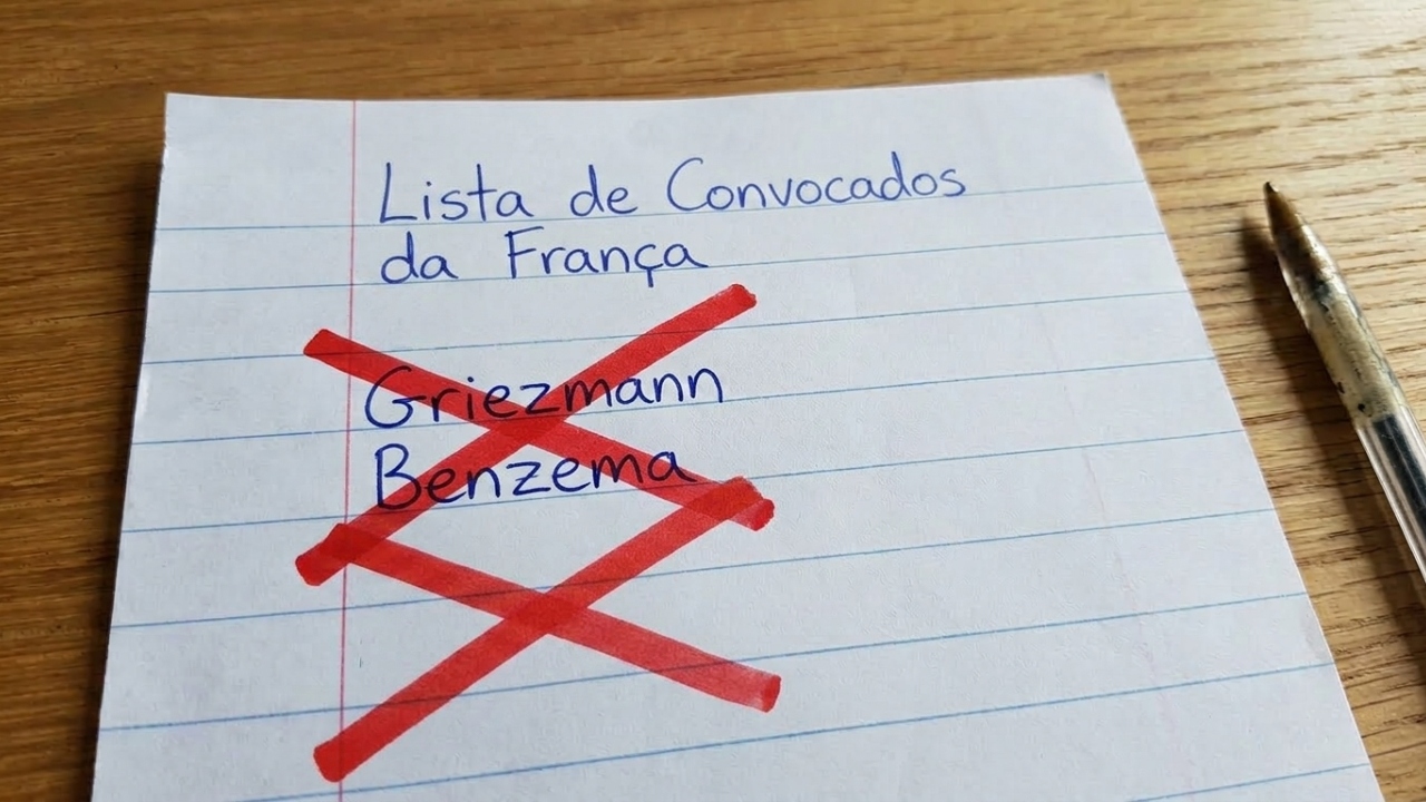 “Vaza” lista de convocados da França para a Copa do Mundo sem Griezmann e Benzema