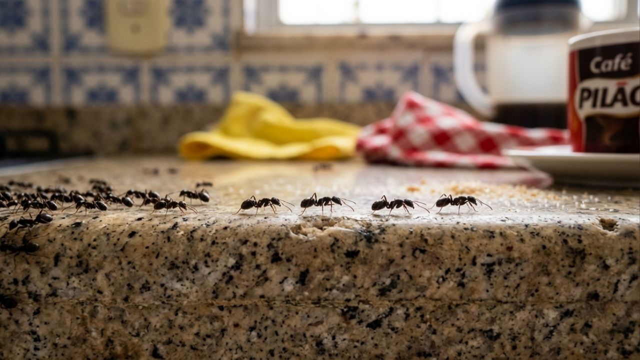 Para manter as formigas longe da varanda ou do jardim, alguns dentes de alho em um saquinho são suficientes