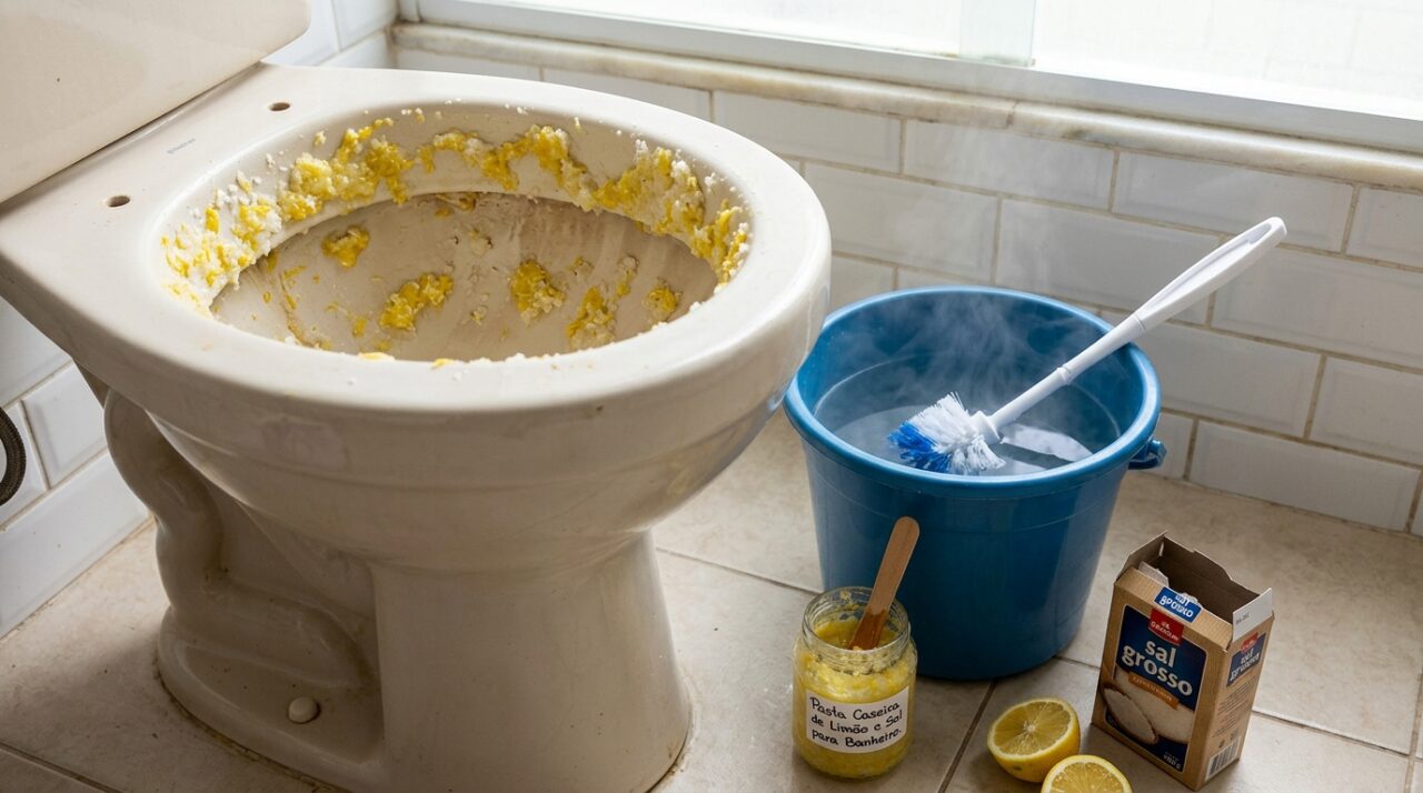 Por que limão e sal grosso são a combinação perfeita para limpar o vaso sanitário