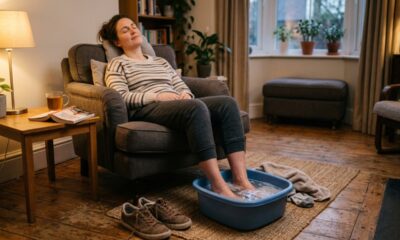 O método caseiro com água morna e sal que ajuda a relaxar pés cansados depois da rotina
