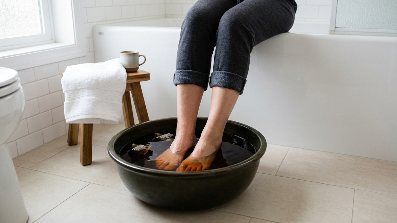 Como preparar um banho de chá preto para eliminar o mau cheiro dos pés