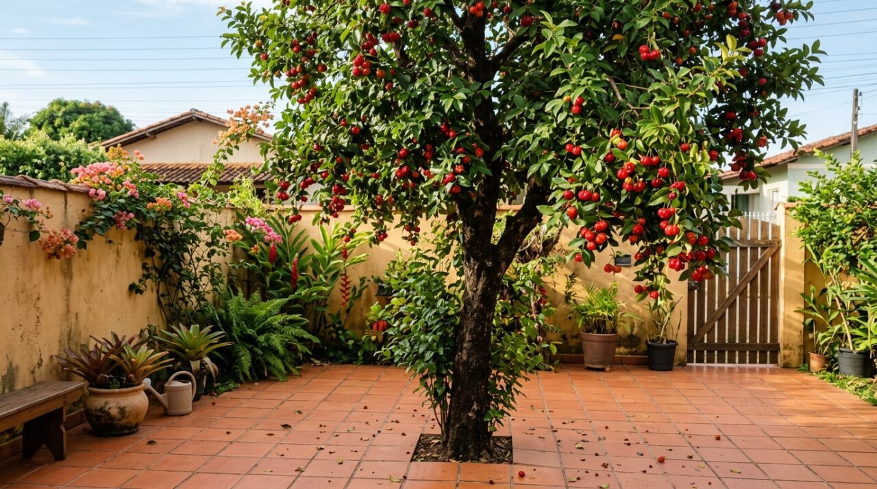 Essa árvore frutífera é fácil de plantar, não racha o piso do seu jardim e da frutos doces