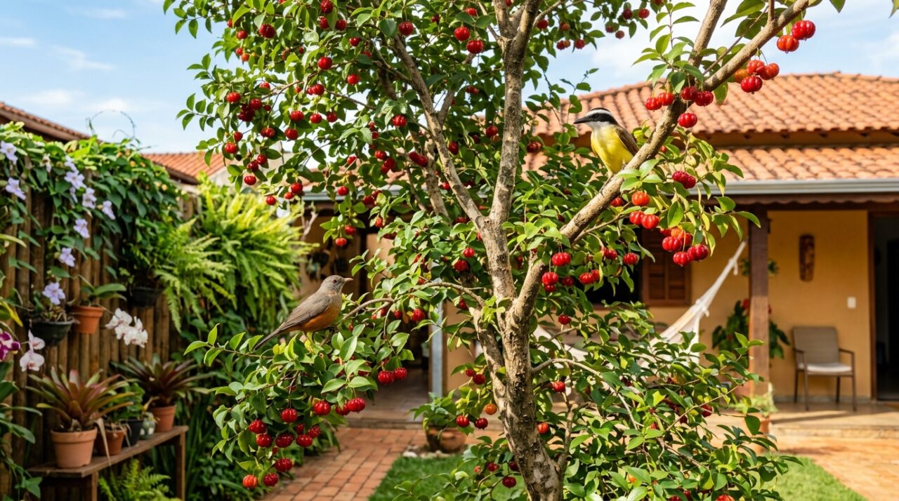 Essa fruta antiga que atrai pássaros, é facil de plantar, da frutos o ano todo e deixa o quintal mais vivo voltou a ser procurada por jardineiros