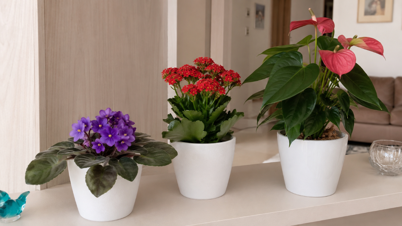 5 plantas de interior com flores que quase não dão trabalho e deixam a casa mais bonita