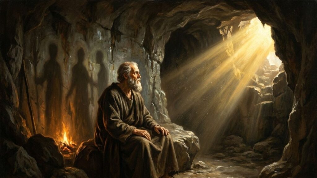 Frase do dia de Platão, filósofo e matemático: “Podemos facilmente perdoar uma criança que tem medo do escuro; a verdadeira tragédia da vida é quando os homens têm medo da luz.”