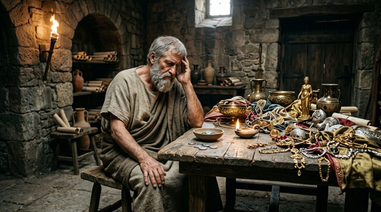 O que Platão quis dizer com a frase: “A pobreza não vem da diminuição da riqueza, mas da multiplicação dos desejos”?