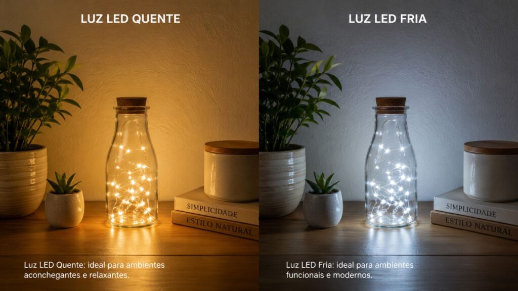 Utilizando potes de vidro e luzes de LED, crie estas belas luminárias para decorar sua casa