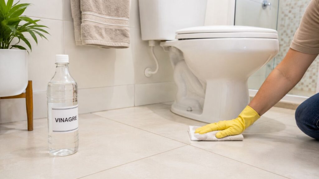 Borrifar vinagre ao redor do vaso sanitário: por que é recomendado e para que serve