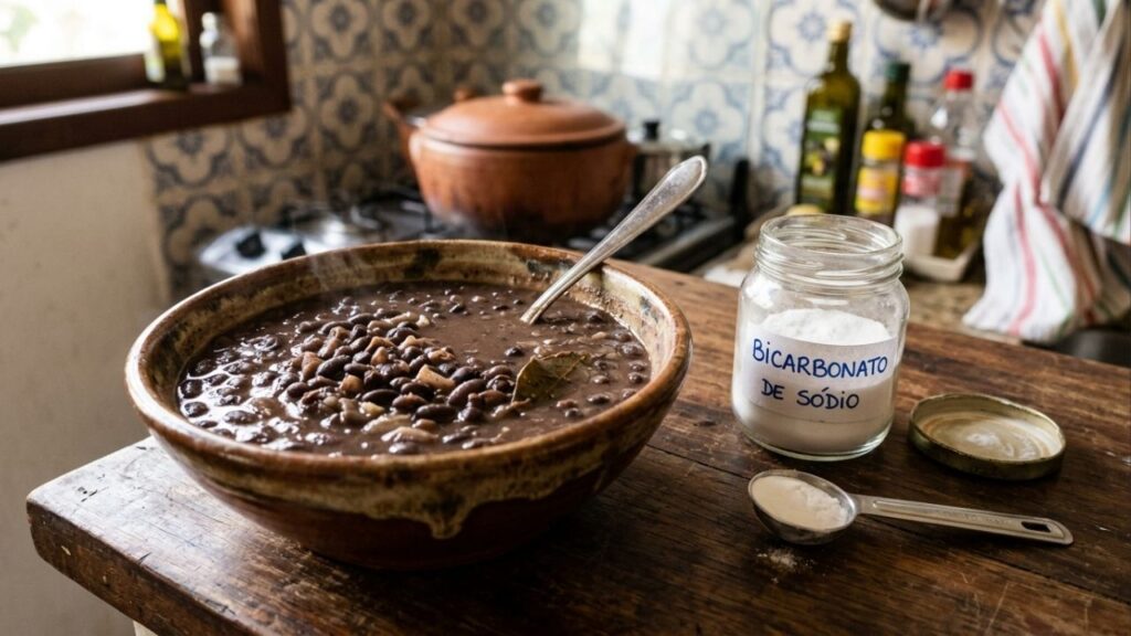Por que colocar uma colher de bicarbonato no feijão antes de cozinhar muda tudo