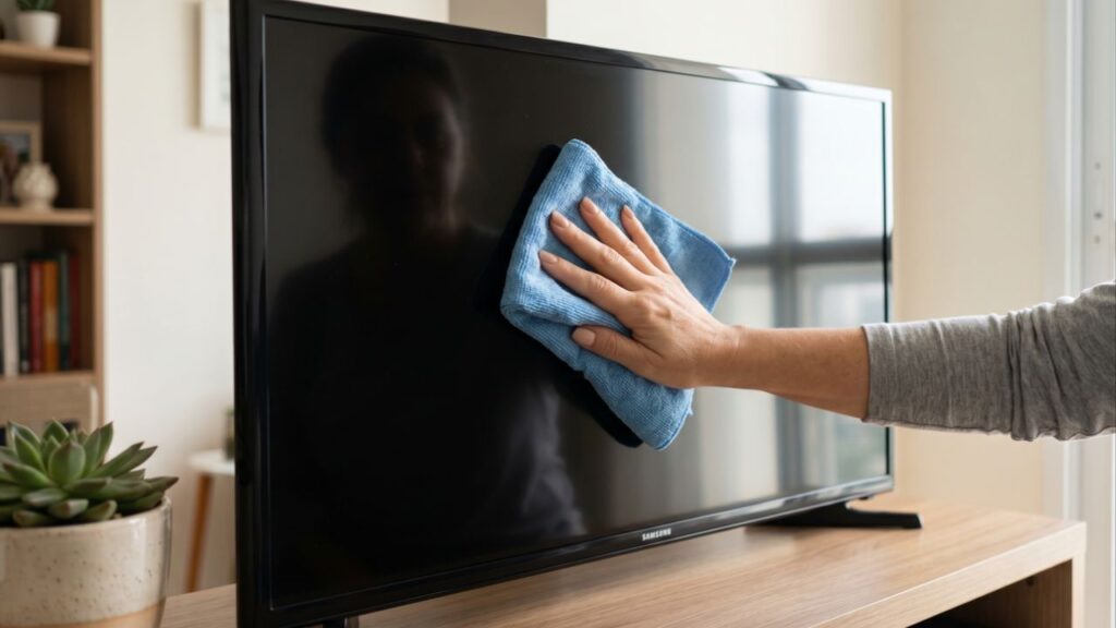 Nem detergente nem álcool: o segredo caseiro para limpar a TV sem danificar a tela