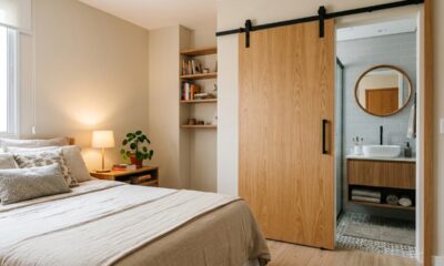 Como fazer porta de correr e deixar quarto, banheiro ou lavanderia mais funcional
