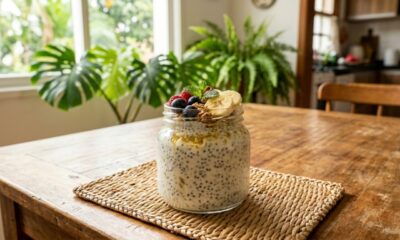 Misture iogurte, chia e mel e prepare um pudim saudável para comer no café da manhã