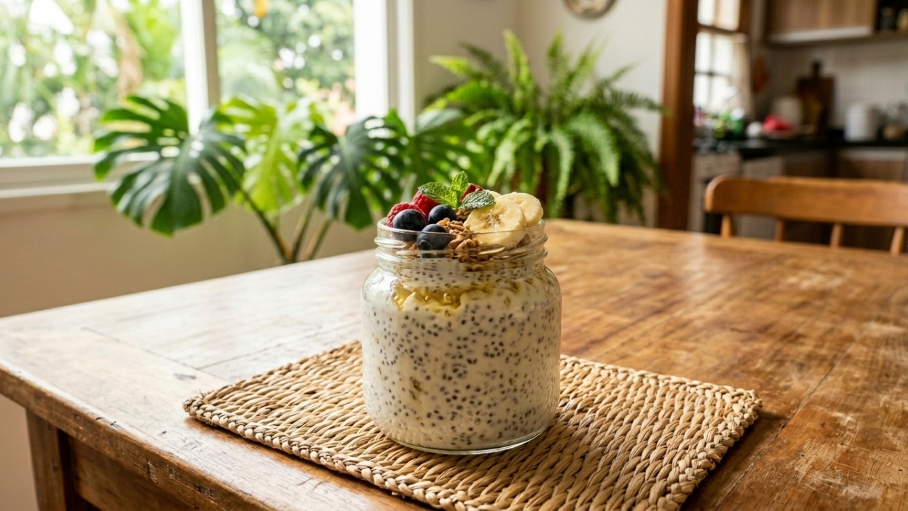 Misture iogurte, chia e mel e prepare um pudim saudável para comer no café da manhã
