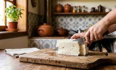 Com apenas 3 ingredientes você faz um queijo caseiro macio, fresco e perfeito para comer com pão