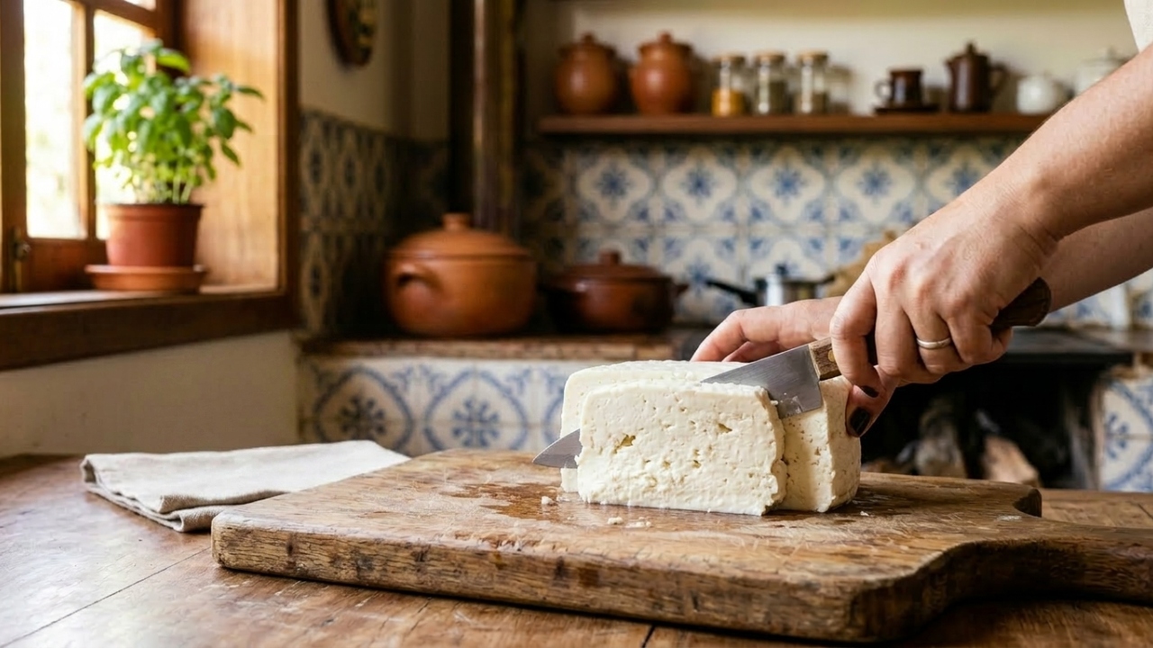 Com apenas 3 ingredientes você faz um queijo caseiro macio, fresco e perfeito para comer com pão