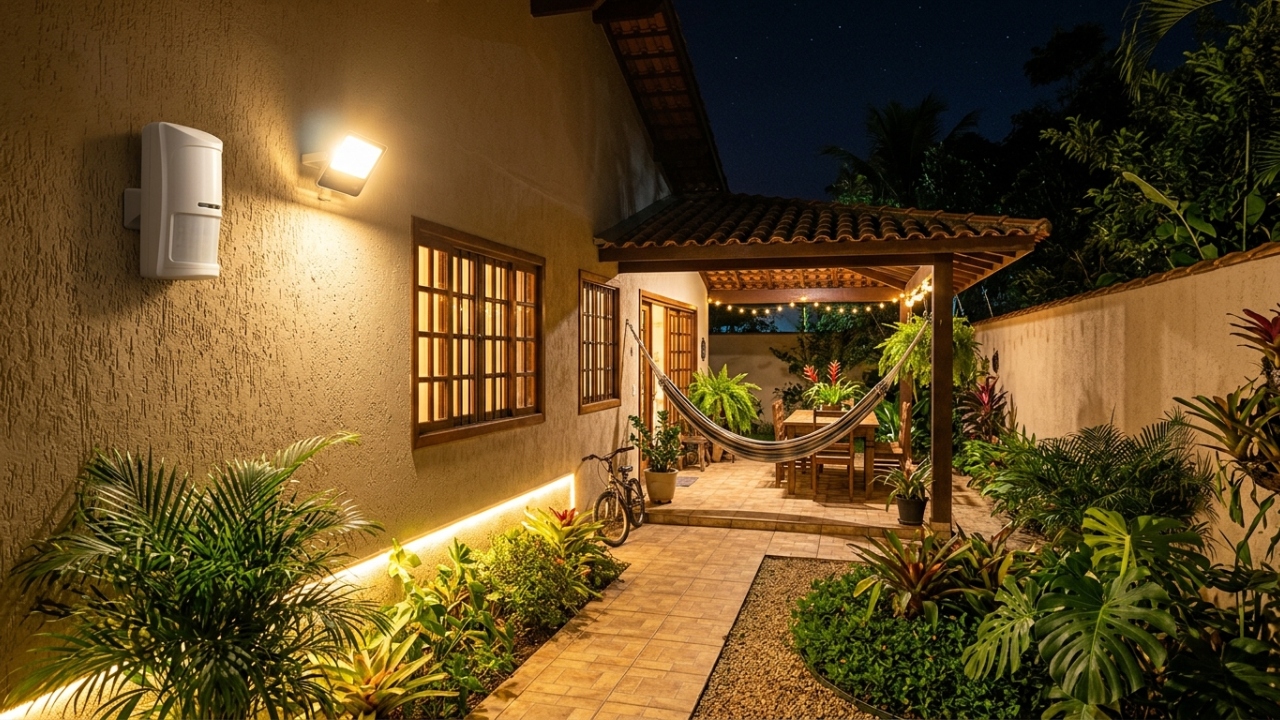 Proteja seu quintal com iluminação LED e sensor de presença em 3 passos