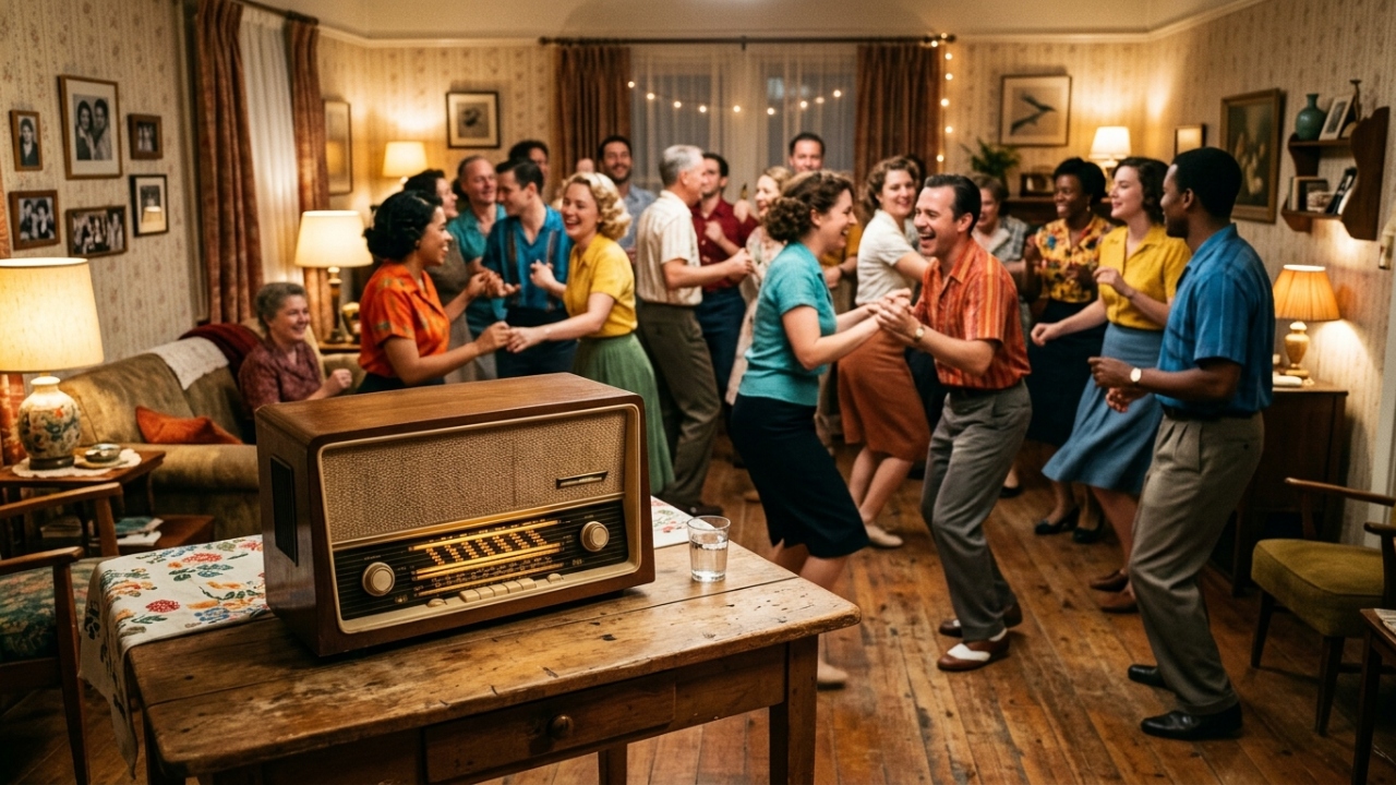 Festas que não precisavam de muito tinham música no rádio e alegria de sobra
