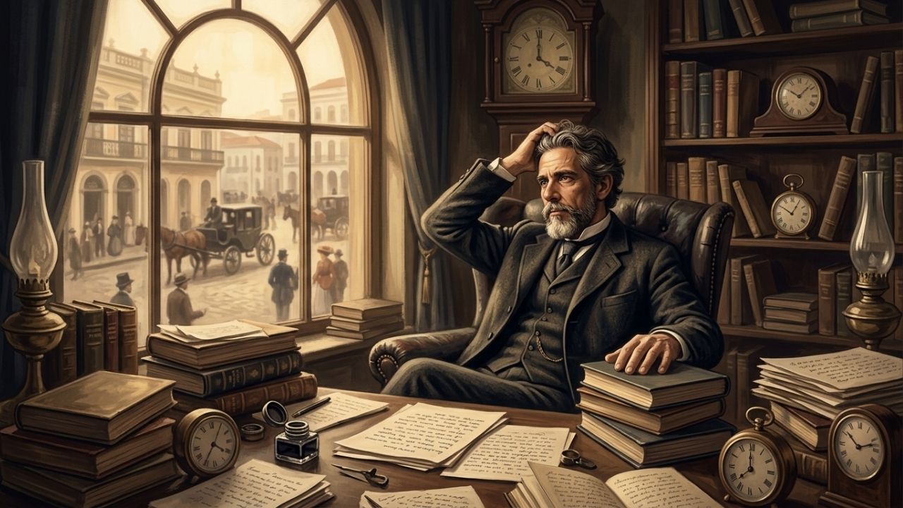 Reflexão de Machado de Assis: O maior erro do ser humano é acreditar que o tempo vai resolver aquilo que exige atitude